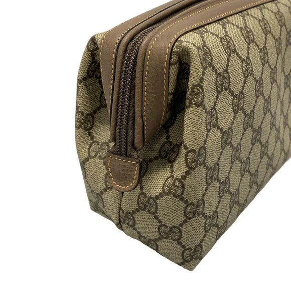 GUCCI GG Beige PVC - Pouch 234-082925 - Picture 5 of 9